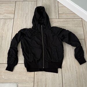 Athleta Jetset Bomber Jacket Black Size Small